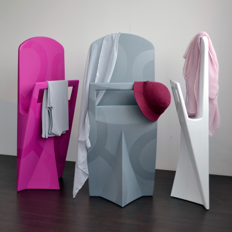 Eccopanta Schlafzimmer-Kleiderständer Blumen-Optik  - fuchsia 4